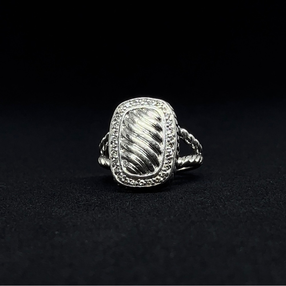 STERLING SILVER COCKTAIL RING - Picture 2 of 4